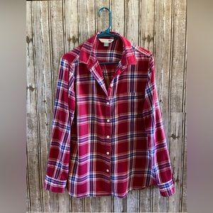 Old navy WOMENS plaid button down shirt